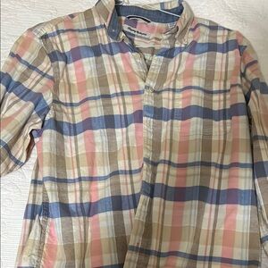 Tommy Bahama Casual Button Down Shirt Blue Pink